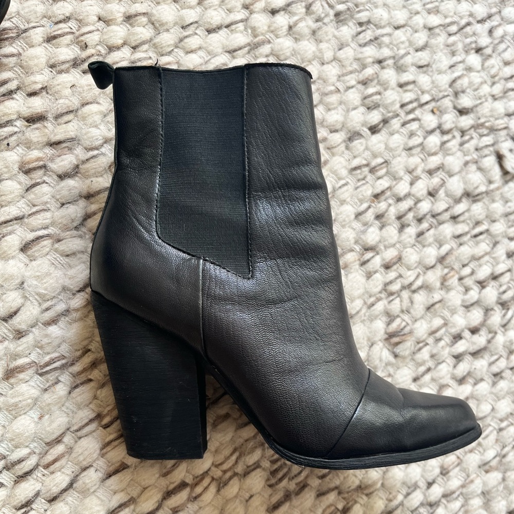 Leather boots